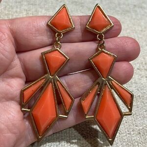 Orange Drop Earrings